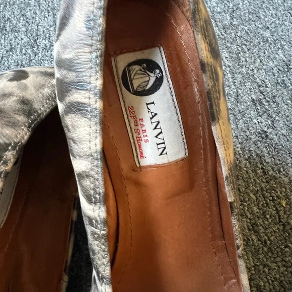 Lanvin Leopard Wedge Heels, size 36.5 - Picture 4 of 5